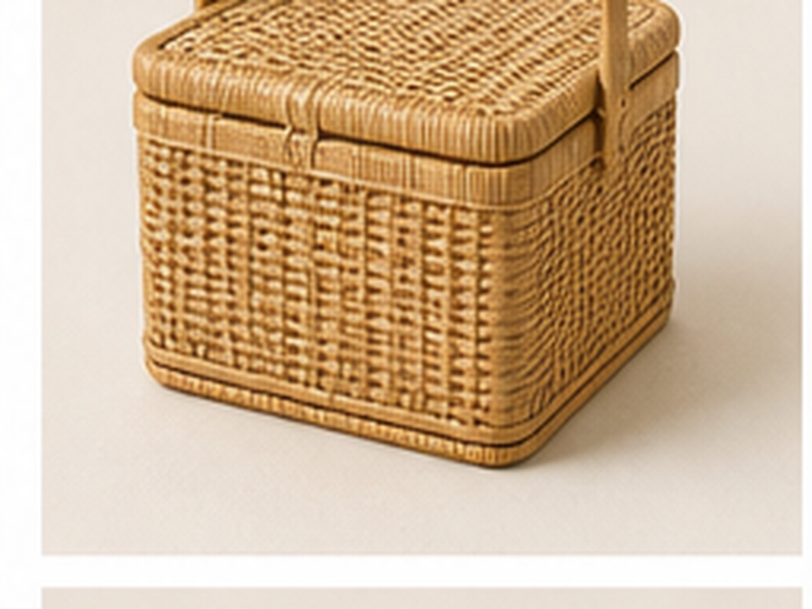 Bamboo Picnic Basket