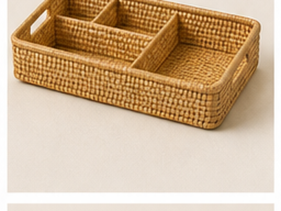 Bamboo Desk Organizer Tray