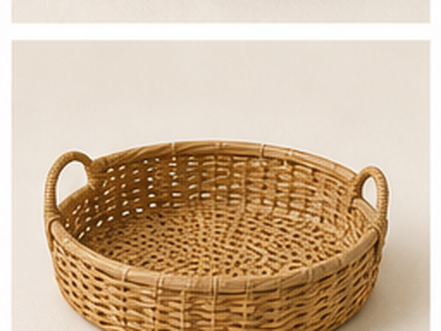 Bamboo Food Gift Basket